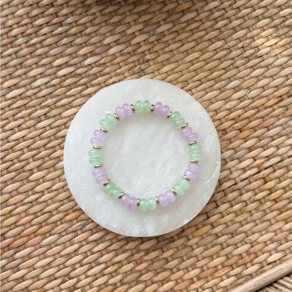 Pastel Glass Beaded Bracelet - Picture 5 of 7